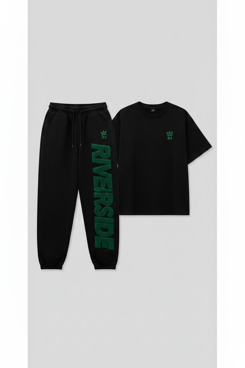 Riverside trackpants green colourway