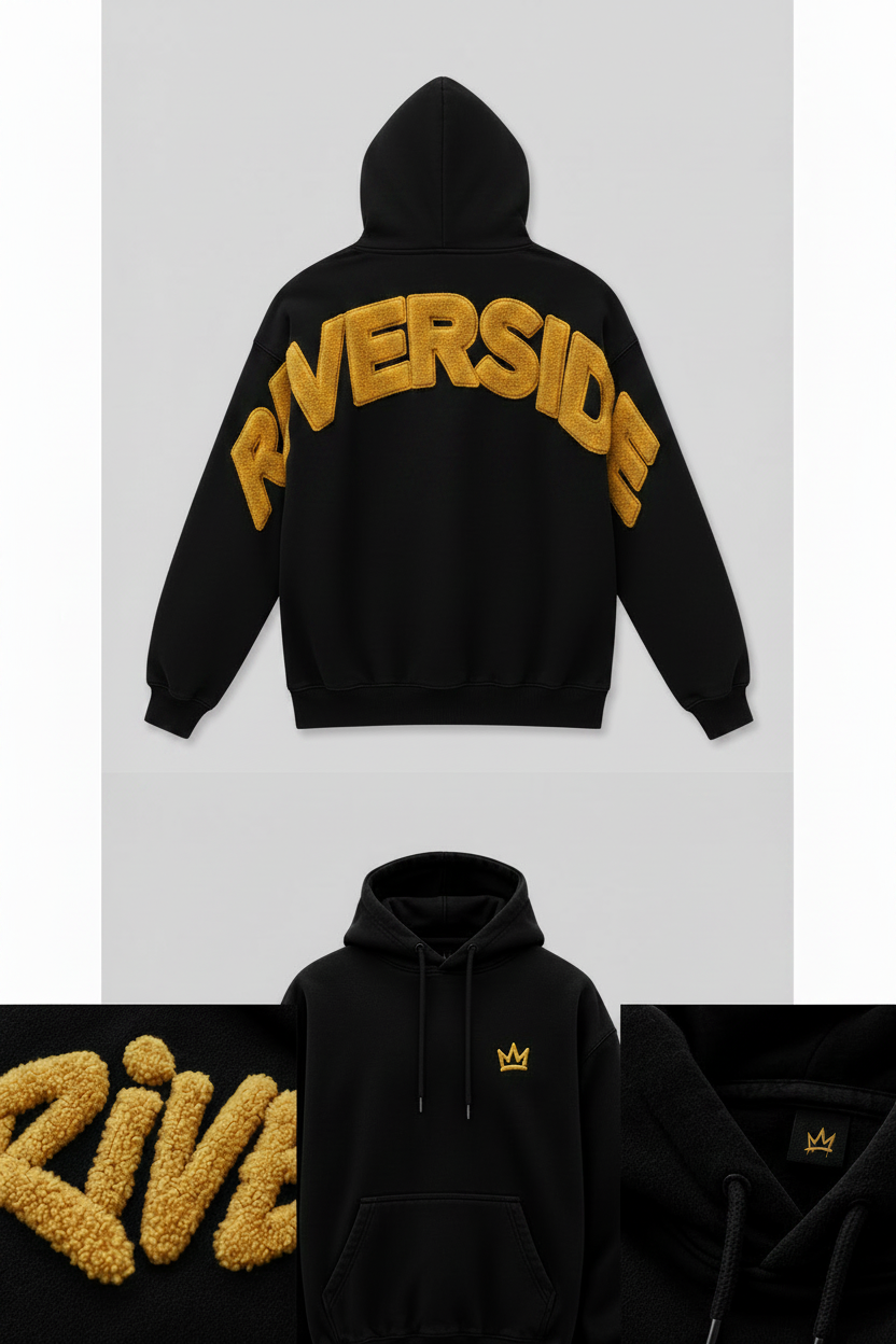 Riverside Gold Puff Hoodie